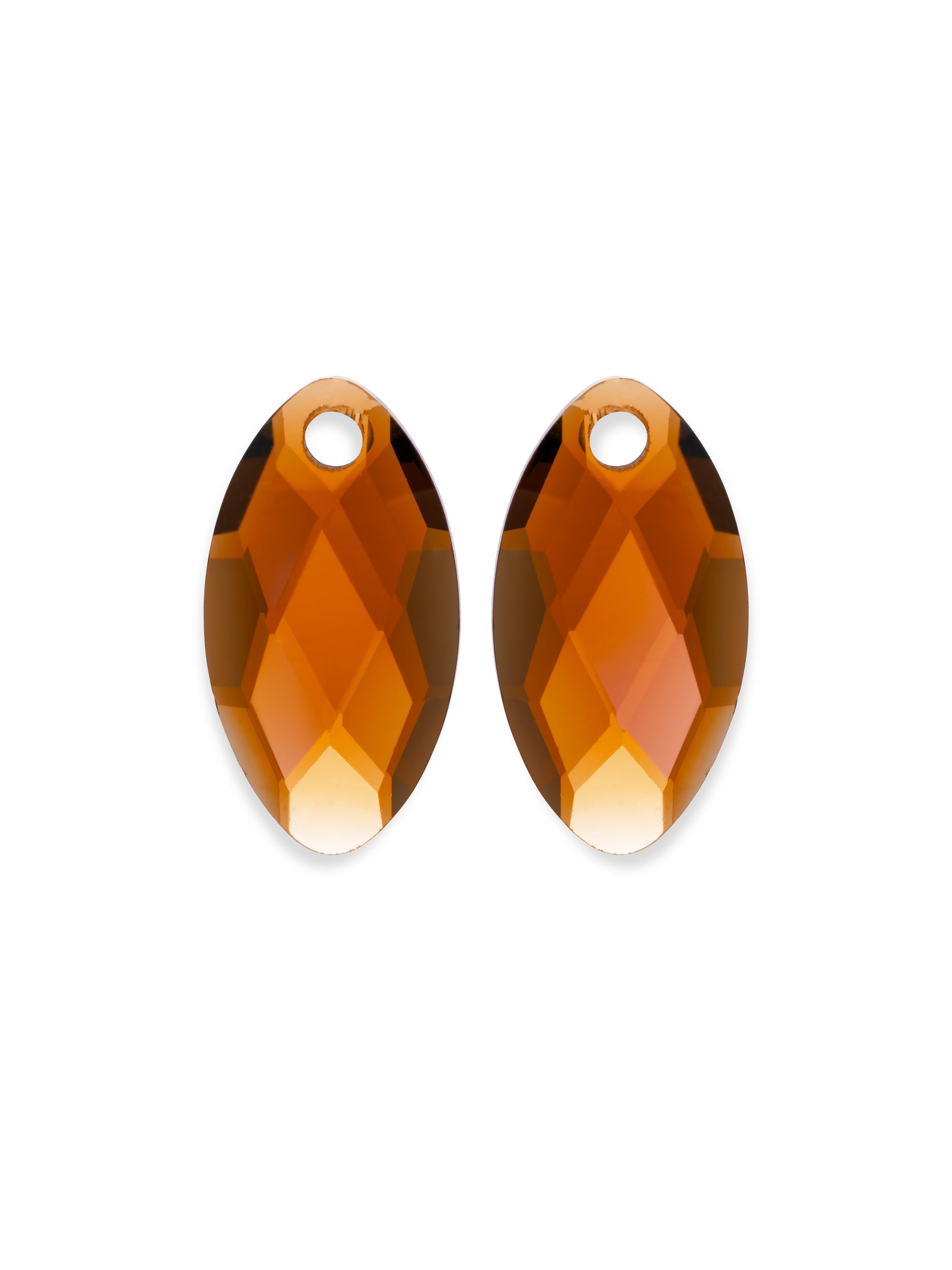 Citrine Quartz Leaf oorbel edelstenen