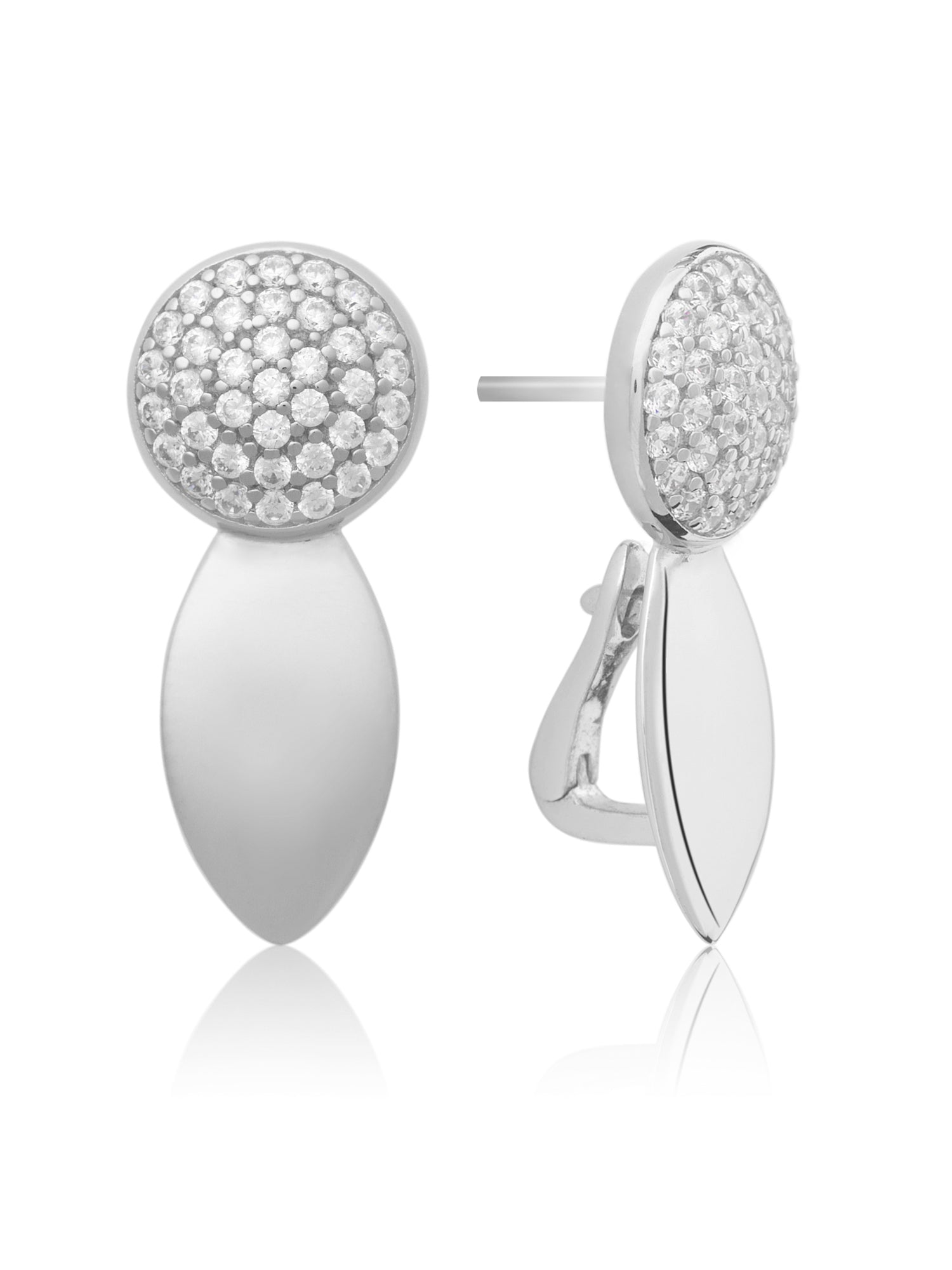 The Core Crystal Zilveren Oorstekers