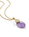 dames ketting cadeau met edelsteen in goudkleur