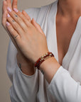 Sparkling Kralen Armband van Ruby Quartz Edelsteen