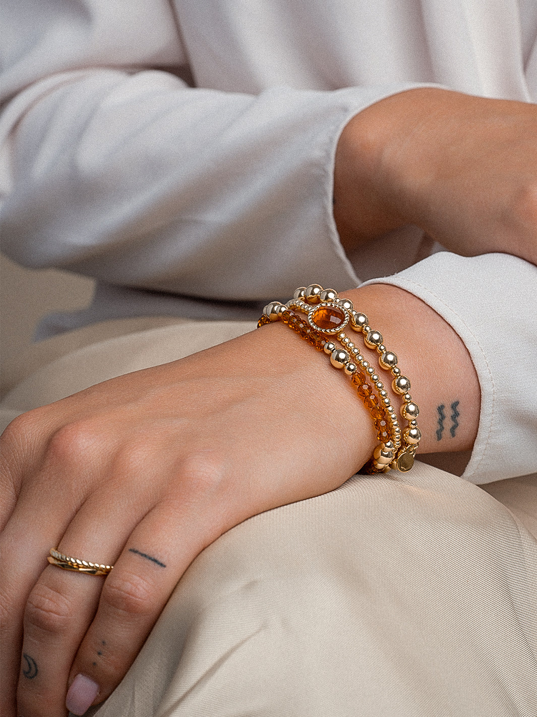 Citrine quartz edelsteen armbanden voor dames
