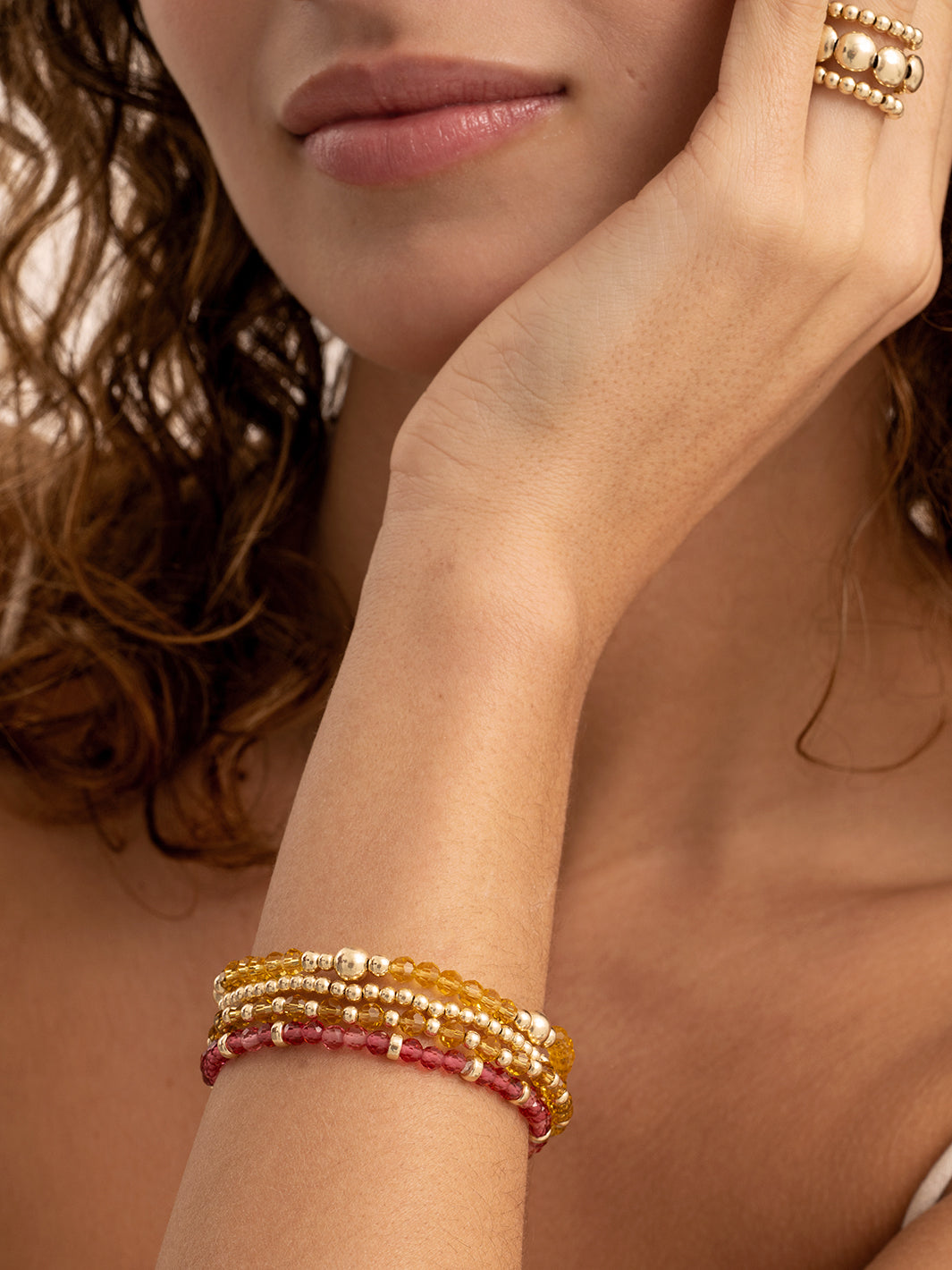 Light Citrine Quartz Bold Mix Armband