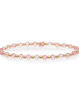 Gouden kralen armband van Sparkling Jewels met Cherry quartz edelstenen