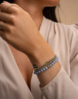 Dames sieraden om pols van vrouw met echte edelstenen Sparkling