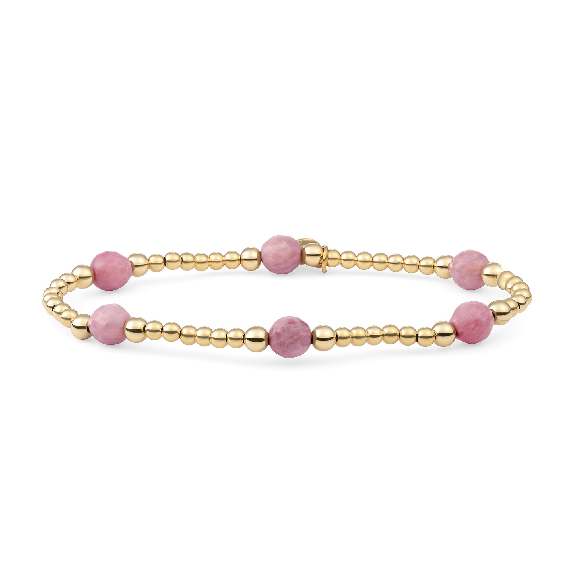Edelsteen sieraden met gouden kralen van sparkling 
