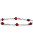 kralenarmband met ruby quartz edelsteen voor dames van Sparkling 