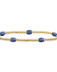 Gouden armband met edelsteen kralen voor dames 
