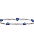Echt zilveren armband met kralen 