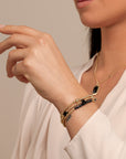 Onyx Reverse Edge Mix armbaden stack | Goudkleurig