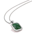 groene onyx edelsteen hanger voor aan essential ketting van Sparkling 