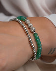 armbanden met edelstenen in groene kleur 