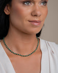 Link Ketting Green Onyx Mix l Goudkleurig