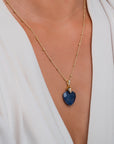 Sodalite Trillion Cut ketting edelsteen
