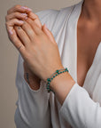 Gemstone Kralen Armband Green Onyx Interstellar  