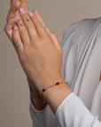 Bar Armband met Ruby Quartz Edelsteen 