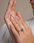 Twist Ring Sodalite l  9 karaat