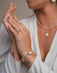 Edelsteen Armband met Maansteen Kralen 