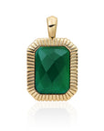 gouden sieraden met groene edelsteen van Sparkling 