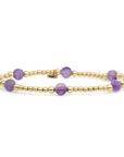 Reverse Bold Mix Armbanden van Sparkling met Amethyst edelsteen 