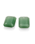 Green Aventurine Baguette oorbel edelstenen