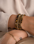 Tiger Eye Saturn small armband