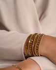 Citrine Quartz Saturn small armband
