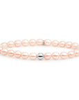 Armband die niet verkleurt met parel edelsteen kralen van Sparkling Jewels 