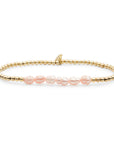 Gouden kralen armband van Sparkling met echt parels 