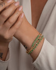 Armbanden in goudkleur voor dames met edelstenen 