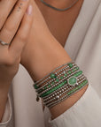 295 zilveren armband van Sparkling met zirkonia steentjes en kralen 