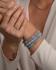 Goudkleurige armbanden set dames 
