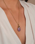 Amethyst ketting voor dames 