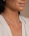 Kralen ketting voor vrouwen met zwarte edelstenen van Sparkling Jewels