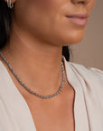 Link Ketting Labradorite Mix Zilver