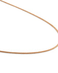 Rosegouden ketting met de curb schakel van Sparkling Jewels in de lengtematen 45cm 50cm 60cm 70cm 80cm 90cm