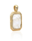 Gouden ketting hanger amulet met parelmoer Sparkling Jewels 